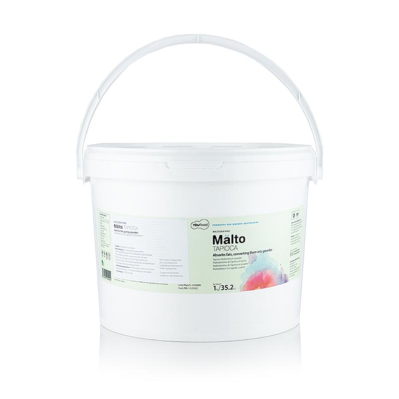 TÖUFOOD MÄLTO TAPIOCA, maltodestrina da tapioca, 1 kg