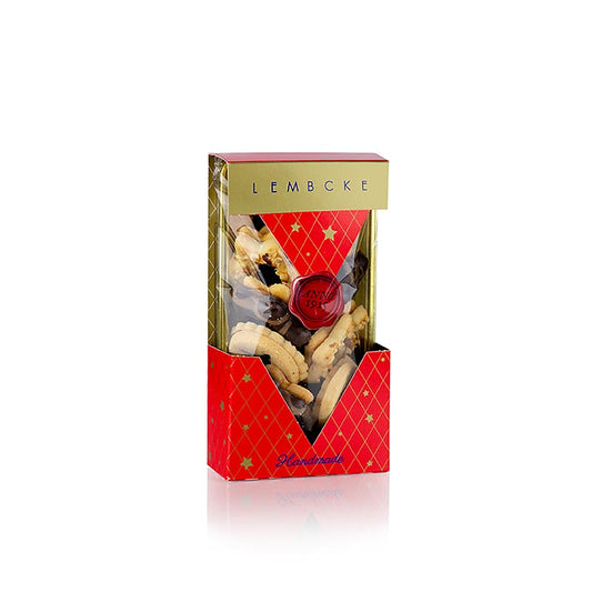 Biscotti da tè Stelle d'inverno, assortiti Biscotti di pasta frolla, Lembcke, 100 g