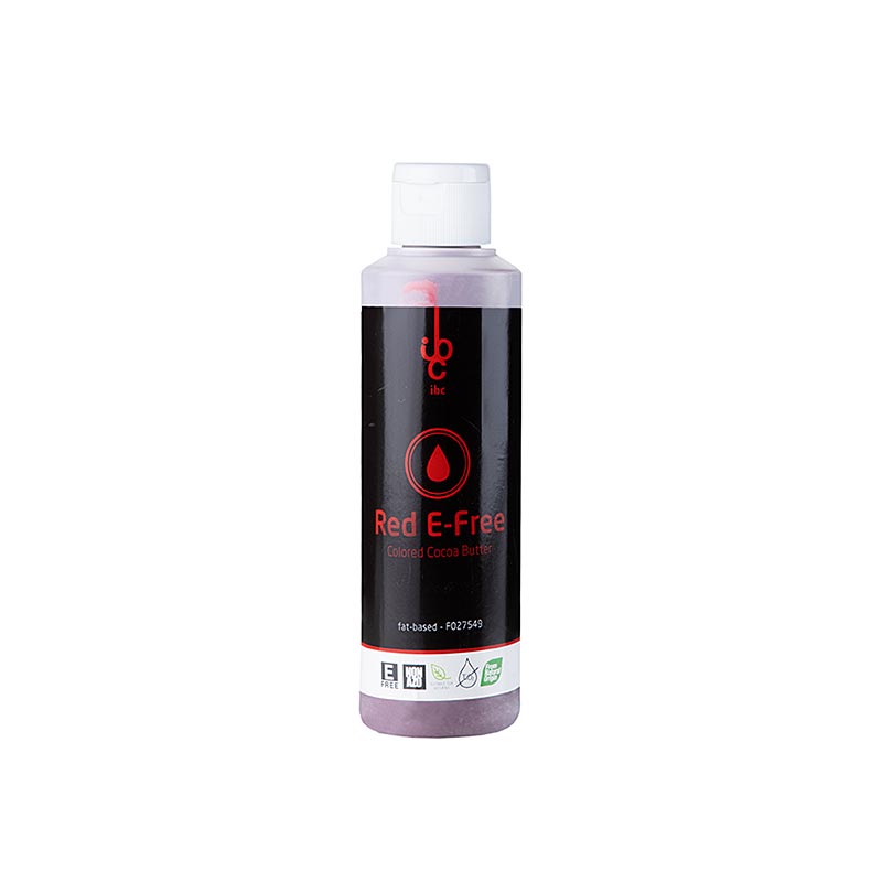 Burro di cacao rosso in confezione IBC da 245 g, ideale per cioccolato e dessert con un'etichetta pulita Scoprite un burro di cacao versatile e di alta qualità per risultati professionali in cucina
