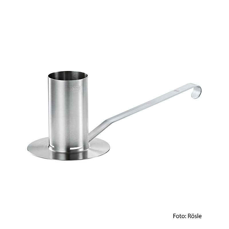 Rösle BBQ chicken roaster (supporto per pollame) (25078), 1 pz - Pentola in acciaio inox di alta qualità per pollame succoso e croccante alla griglia, lavabile in lavastoviglie, 23,5 x 18 x 9 cm