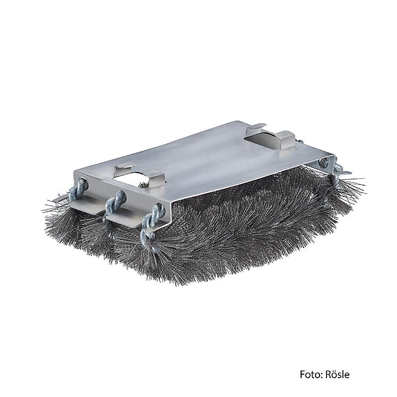 Spazzola di ricambio in acciaio inox di alta qualità per la spazzola per barbecue Rösle SlideX (25391) per pulire senza fatica lo sporco più ostinato e garantire la longevità della spazzola per barbecue Sostituzione facile e veloce per una pulizia ottimale