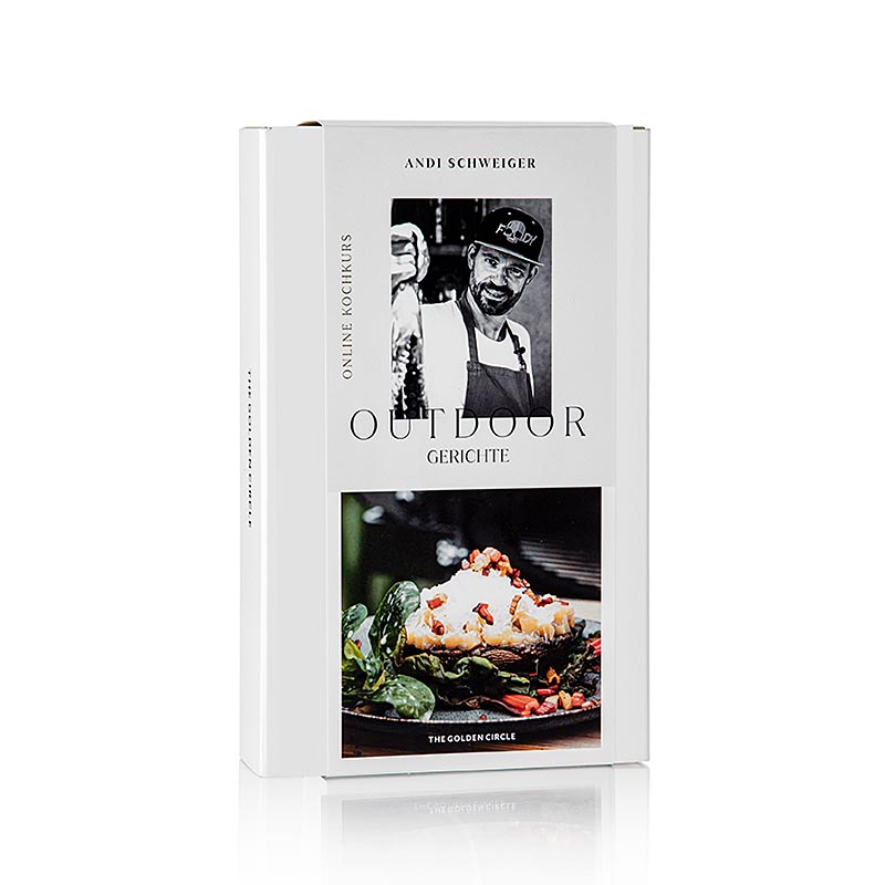 Una foto di THE GOLDEN CIRCLE Corso individuale di cucina all'aperto/ Andi Schweiger, 1 St corso di cucina con Andi Schweiger che dimostra le tecniche di cucina all'aperto