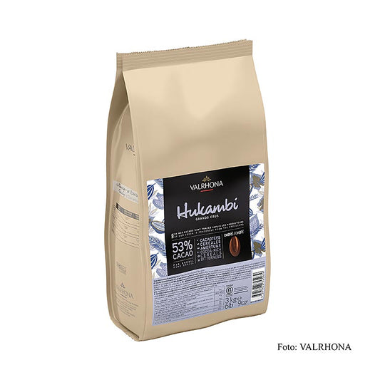 Valrhona Hukambi Lactée 53 %, Callets, couverture di latte intero (49787), 3 kg