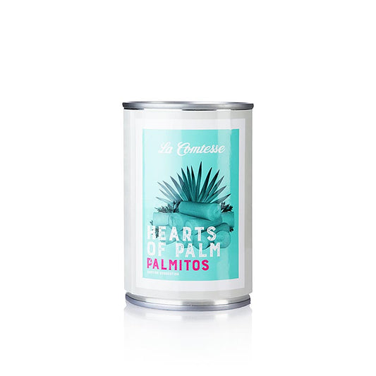 Cuori di Palma, La Comtesse, 400 g - cuori di palma selezionati di alta qualità in una lattina da 400 g dalla consistenza unica e dal sapore delicato, perfetti come ingrediente nei piatti preferiti o come prelibatezza da soli, un must per i cuochi casalinghi e gli amanti della buona cucina.