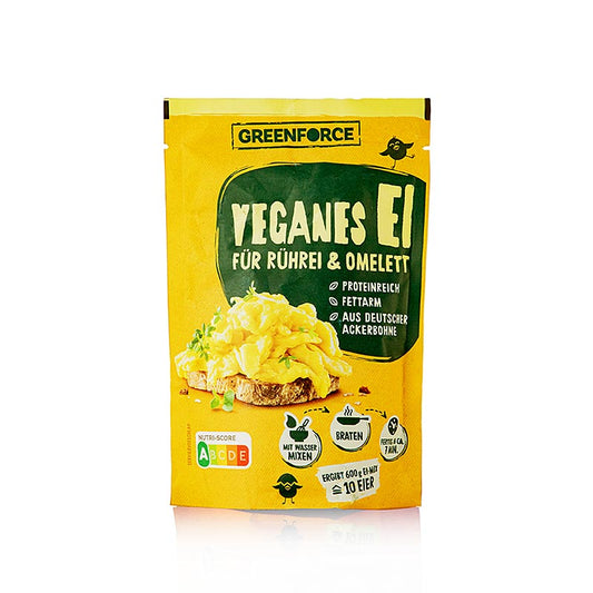 Greenforce Mix per uova vegane, a base di proteine di fagioli di campo, 100 g