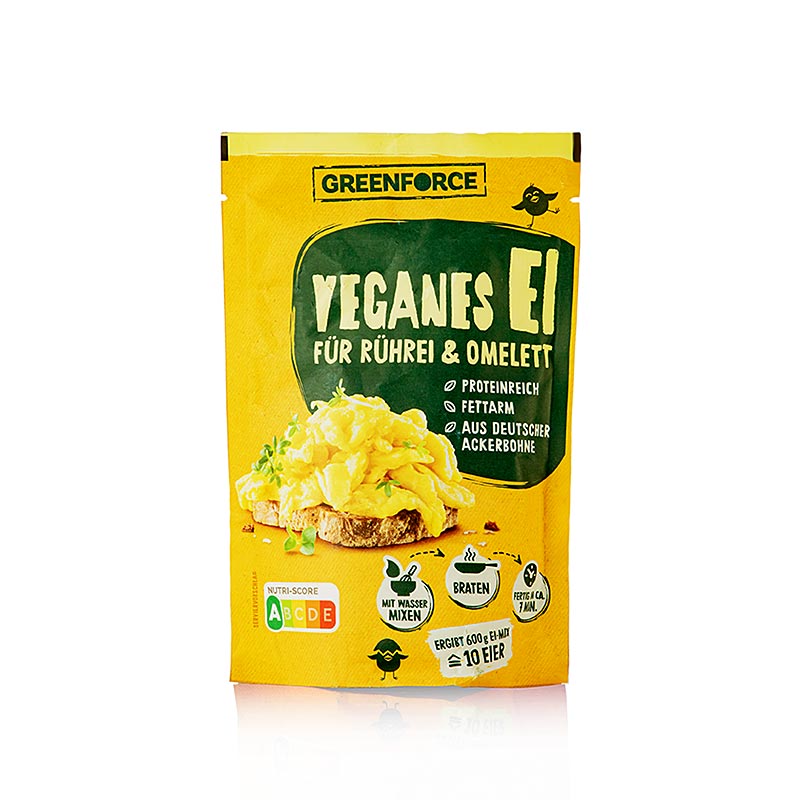 Greenforce Mix per uova vegane, a base di proteine di fagioli di campo, 100 g