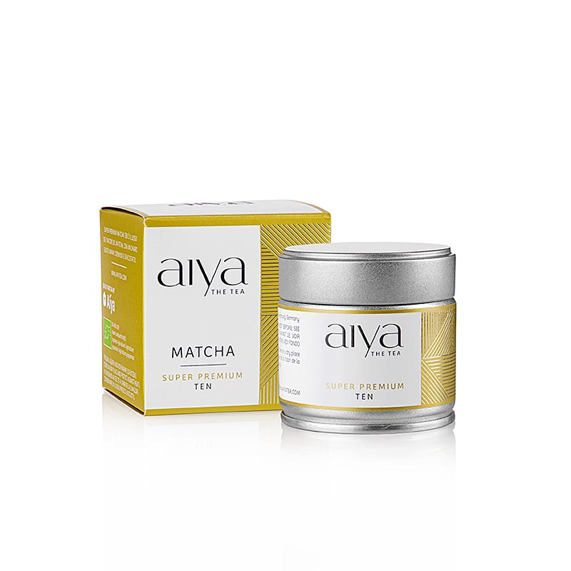 AIYA Matcha Ten, tè verde in qualità SUPER premium ceremony, biologico, 30 g
