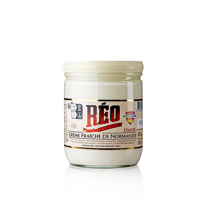 Crème Fraîche, 42% di grassi, RÉO (crema densa della Normandia), 392 g | Offerte promozionali | thungourmet