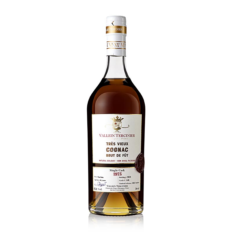 Vallein Tercinier Cognac 1975/2023 - 48 anni Single Cask, 52,1 % vol., 700 ml