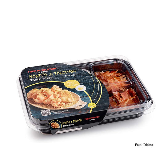 Tasty Bites "Bonito & Takoyaki", base di riso per friggere, Didess, 120 g, 105 pezzi.