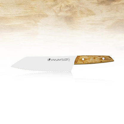 Coltello multiuso VIVUM, seghettato, con manico in legno, 18 cm, DICK, 1 pz.