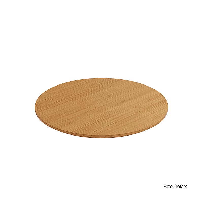 Vassoio di supporto in bambù massiccio per il focolare Höfats BOWL 70, robusto e resistente alle intemperie