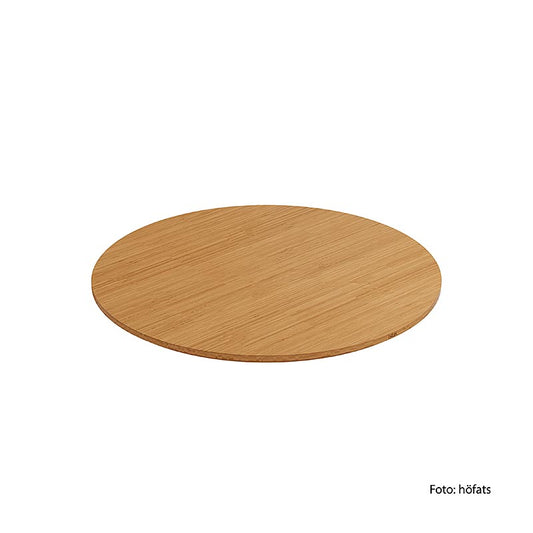 Vassoio di supporto in bambù massiccio per il focolare Höfats BOWL 70, robusto e resistente alle intemperie