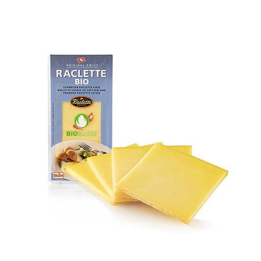 Formaggio Raclette, a fette, naturale, Svizzera, BIO, 200 g