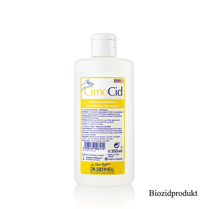Dr. Schnell - Disinfezione delle mani CimoCid, flacone dosatore, 500 ml