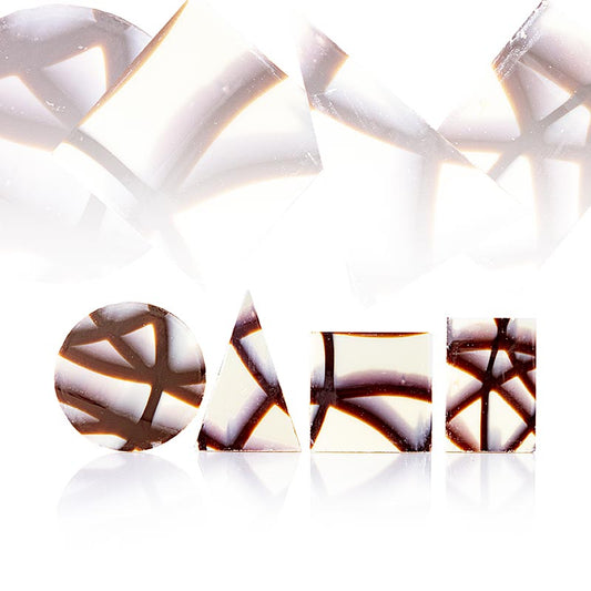 Miscela di cioccolato Jura, marmorizzato, 350 pezzi, Monna Lisa, 900 g, 350 pezzi.