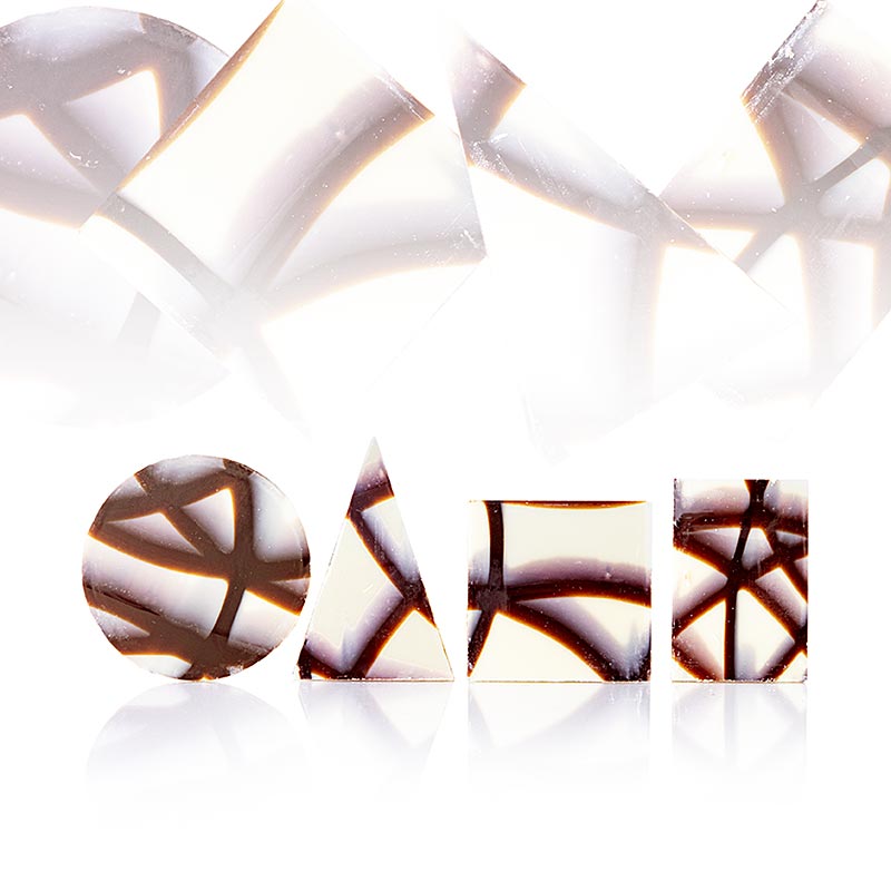 Miscela di cioccolato Jura, marmorizzato, 350 pezzi, Monna Lisa, 900 g, 350 pezzi.