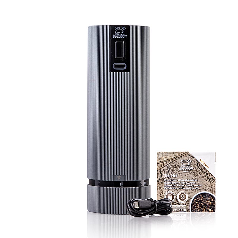 Macinapepe LINE U` SELECT, alluminio/carbonio, elettrico, Peugeot, 1 pz.