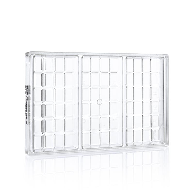 Stampo per cioccolato "Tavoletta", 161x78x15 mm, 3 pezzi, per circa 200 g, Brunner, 1 pezzo | Non Food / Ferramenta / Accessori per barbecue | thungourmet