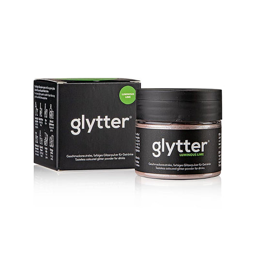 glytter "Luminous Lime", glitter alimentare in polvere (verde neon), 10 g