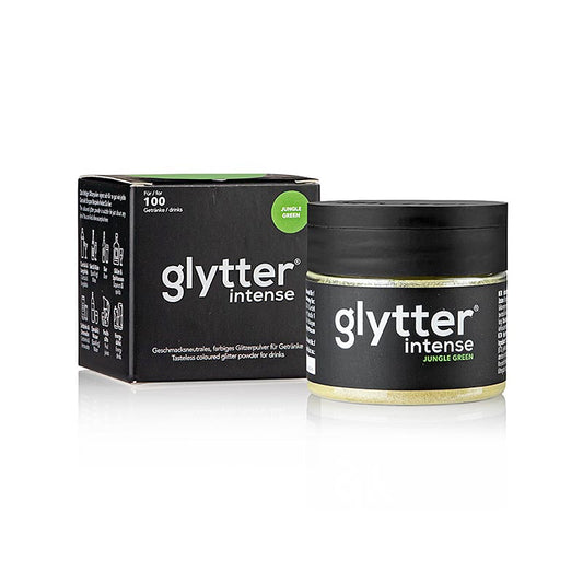 glytter "intense Jungle Green", glitter alimentare in polvere, (verde), 10 g