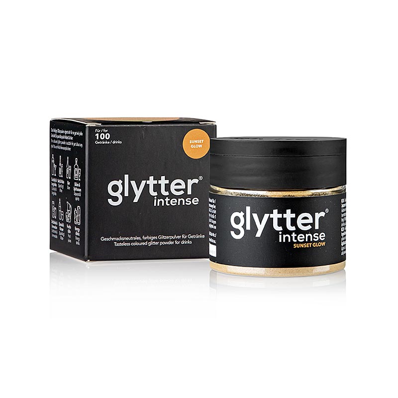 glytter "intense Sunset Glow", glitter alimentare in polvere, (arancione), 10 g