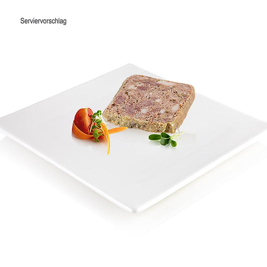 Terrine d´oie a la moutarde - Gänseterrine mit grobem Senf, Rougie, 1 kg