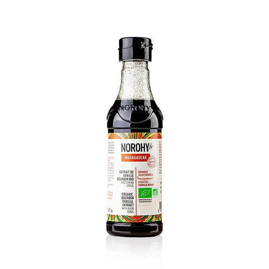 Norohy - Estratto di vaniglia del Madagascar, con semi, biologico, 225 ml