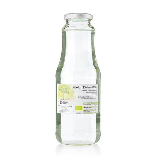 Linfa di betulla, acqua di betulla, 100% succo diretto, biologico, 1 l