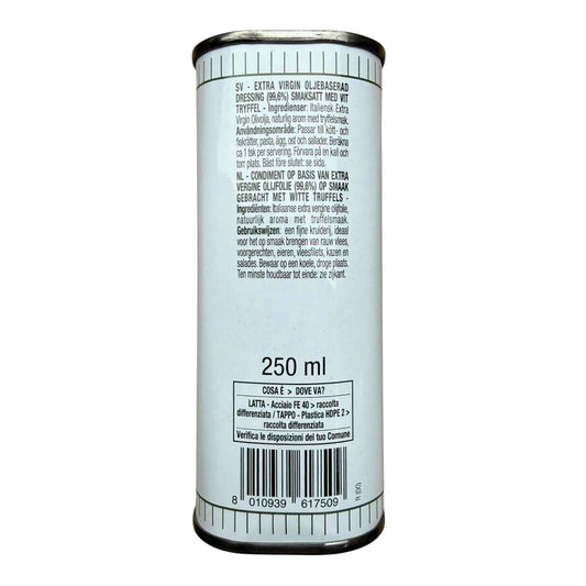 TARTUFLANGHE Olio extravergine di oliva aromatizzato al tartufo bianco, 250 ml